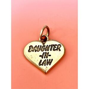 .925 Heart Daughter In Law Sterling Silver Jewelry Charm #love